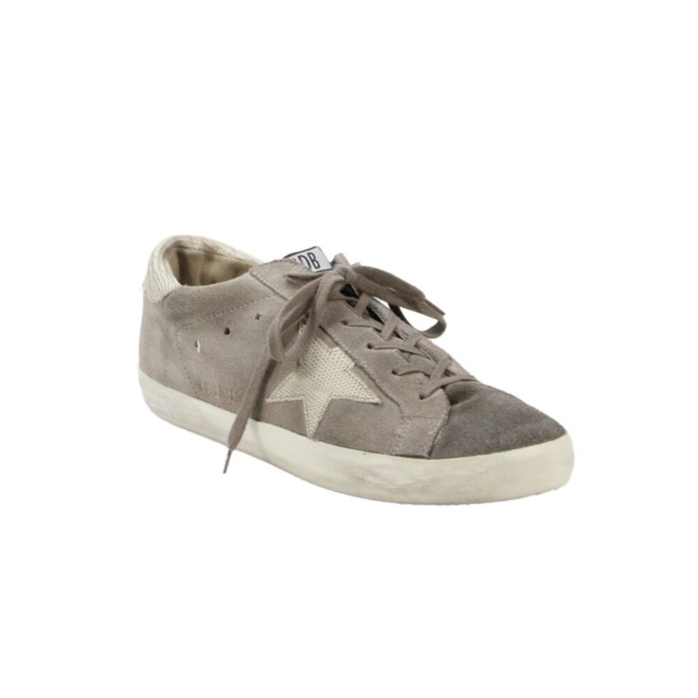 Golden Goose Deluxe Brand Womens Leather Low Top Sneakers Gray Size 10